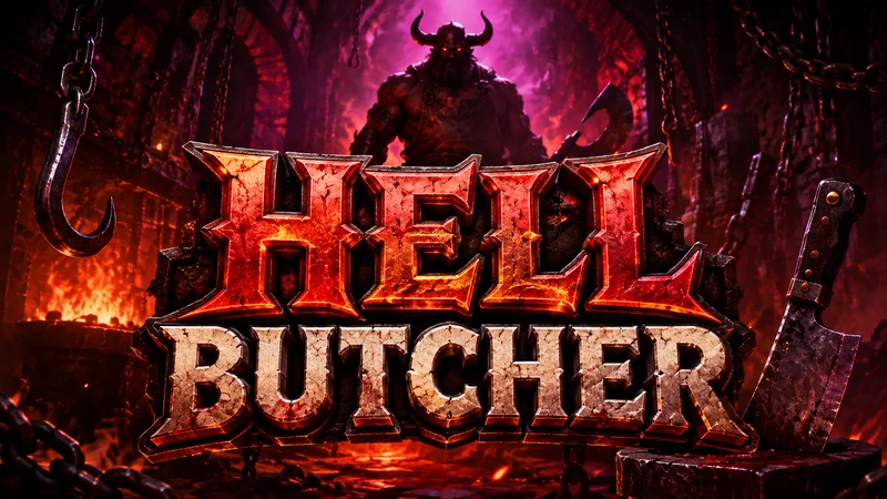Hell Butcher slot logo art