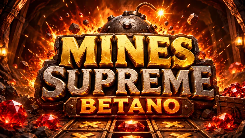Mines Supreme Betano slot logo art